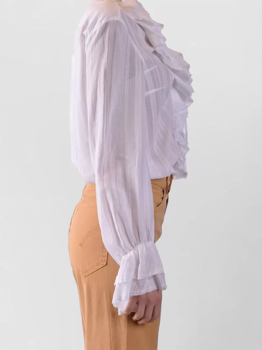 Dondup Draped Long-Sleeve Blouse