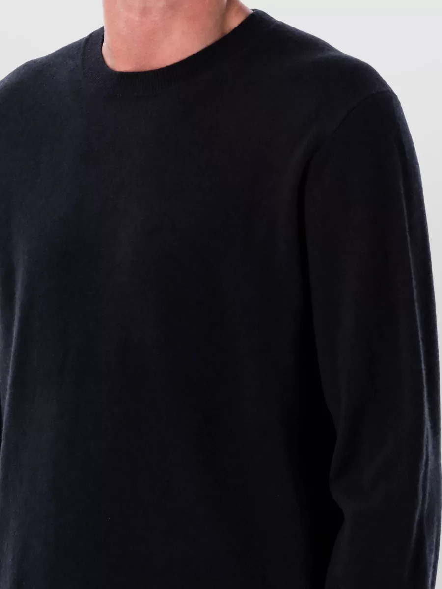 Comme Des Garçons Wool Ribbed Crew Neck Long-Sleeve Sweater
