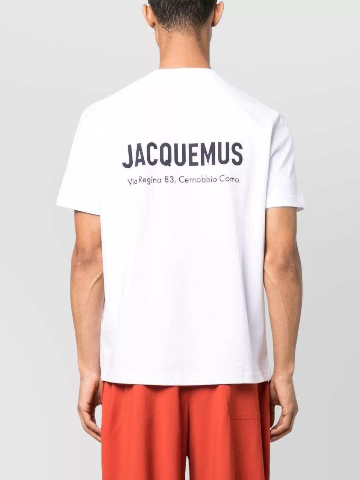 Jacquemus Crew Neck Logo-Print Cotton T-Shirt
