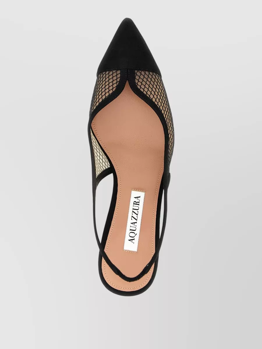 Aquazzura Mesh Slingback Pumps