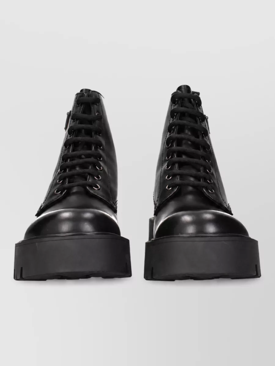 Prada Leather Ankle Boots
