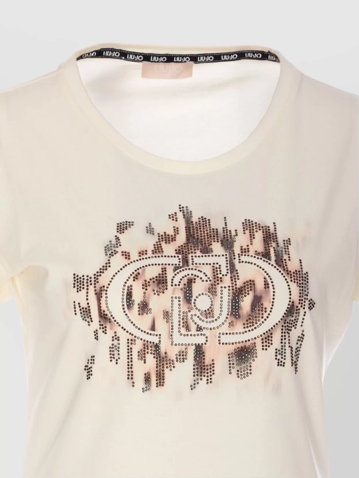 Liu •jo Crewneck Embellished Graphic Print Round Neck