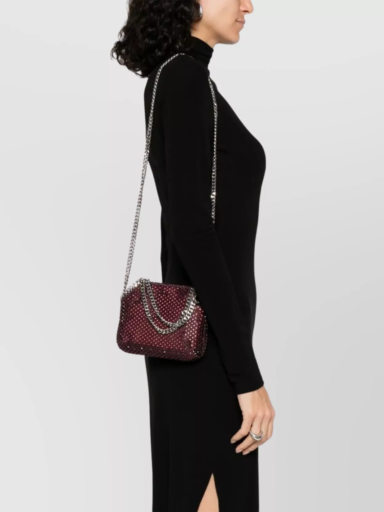 Stella Mccartney Falabella Chain-Link Shoulder Strap Embellished Bag
