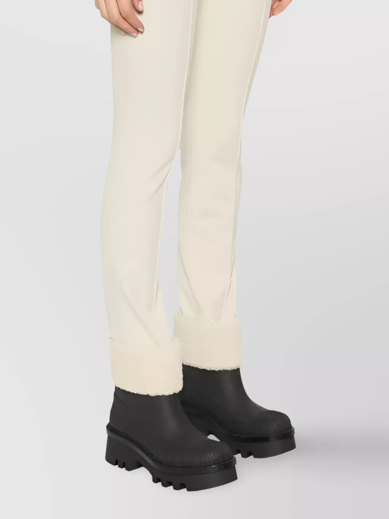 Moncler Grenoble Stretch Twill Trousers Clothing In White