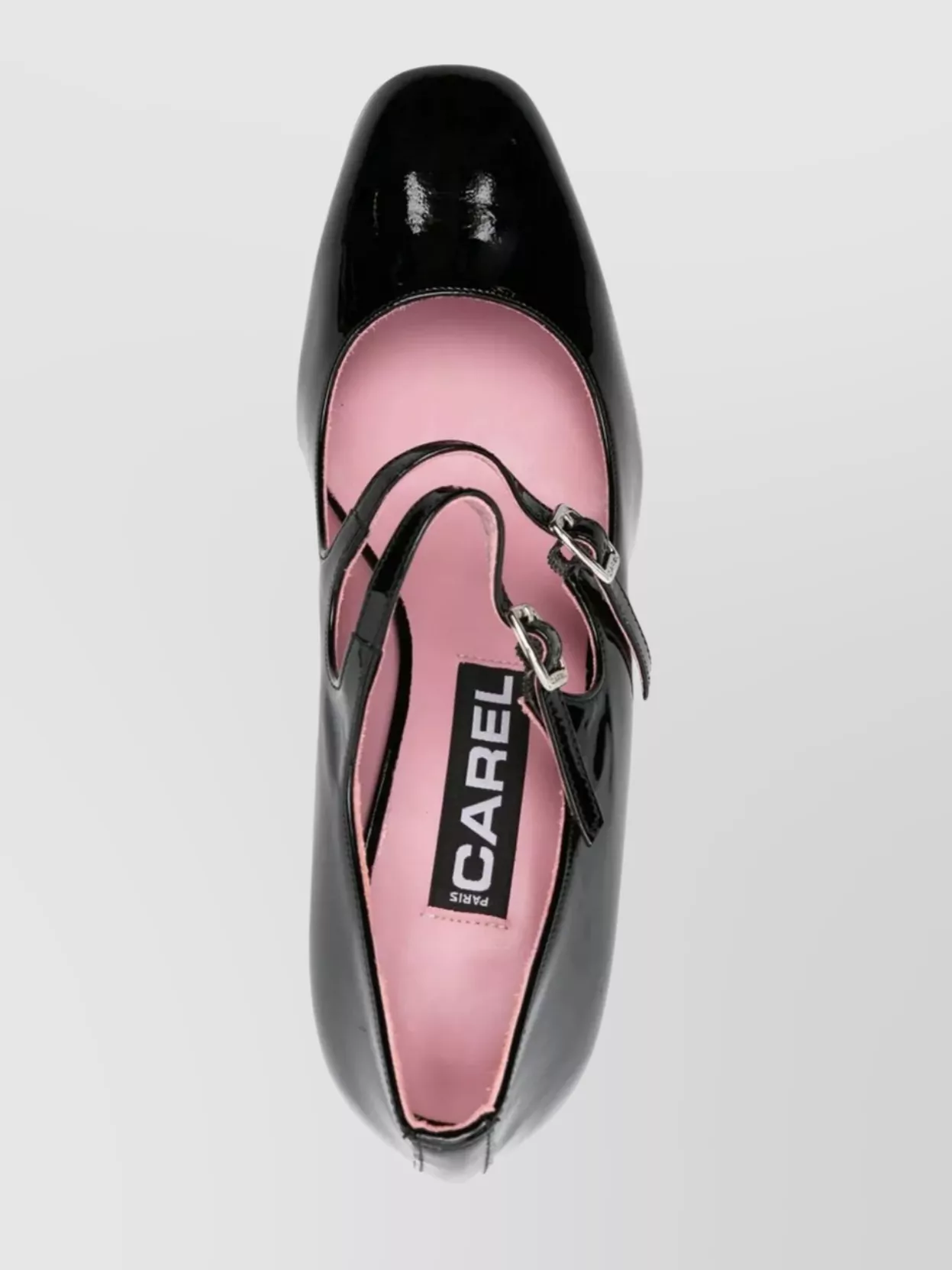 Carel Paris Alice Block Heel Double Strap Pumps