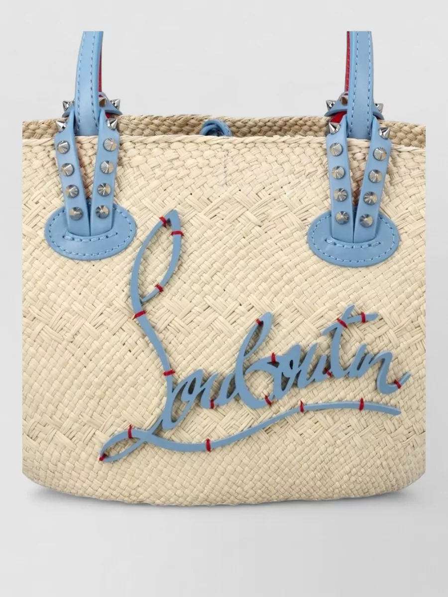 Christian Louboutin Cabata Mini Raffia Tote Bag