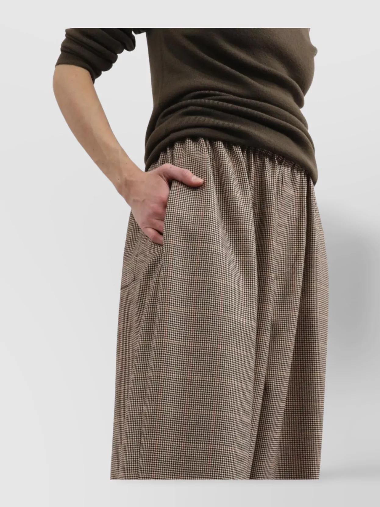 The Frankie Shop Relaxed Fit Wide Leg Trousers