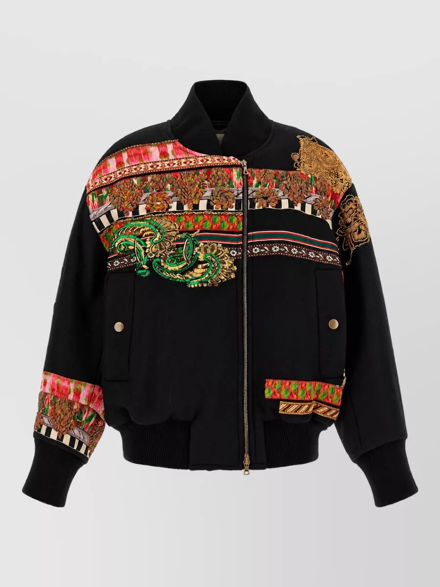 Dries Van Noten Embellished Oversized Bomber Jacket