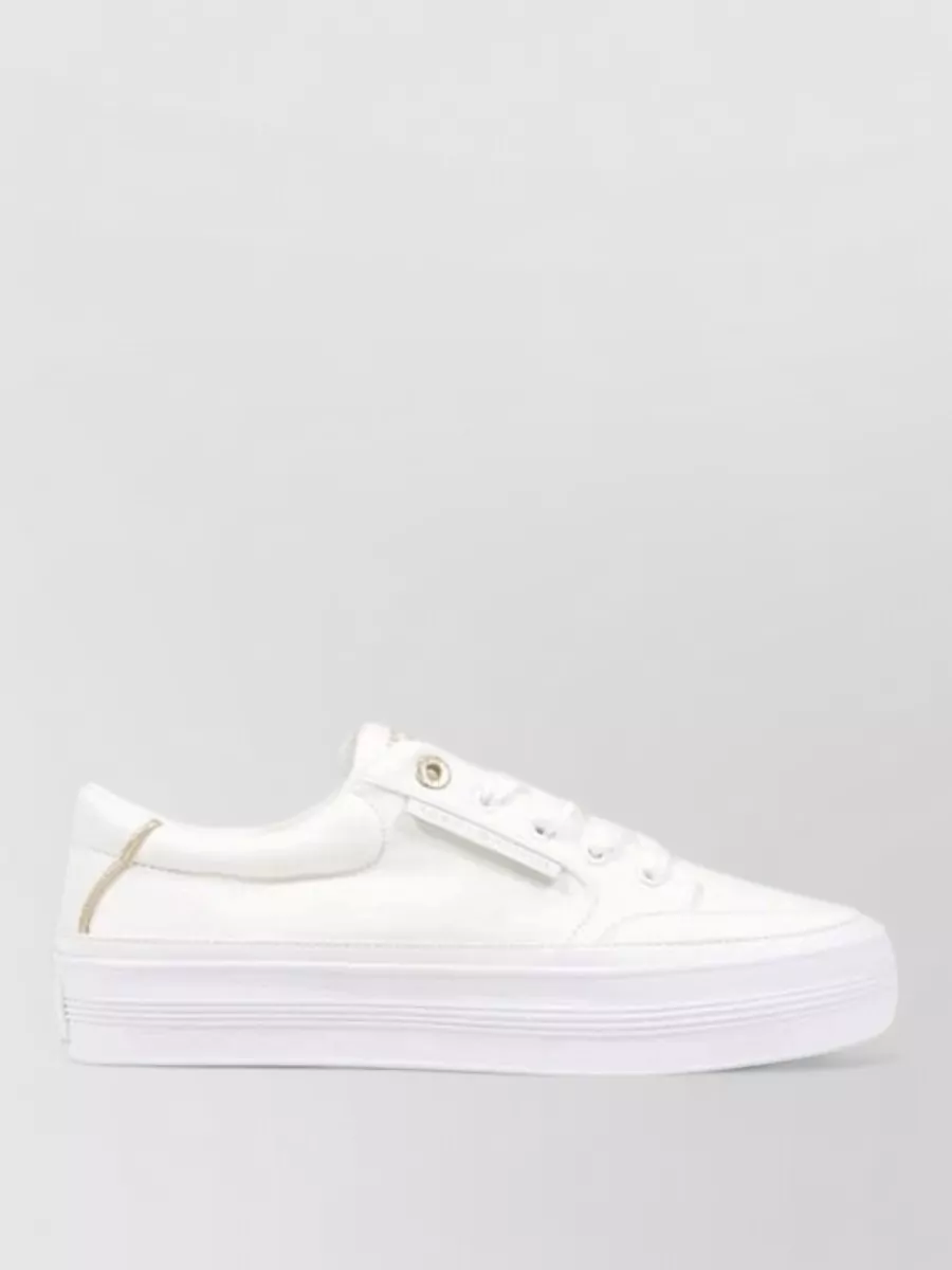 Tommy Hilfiger Recycled Cotton Lace-Up Sneakers