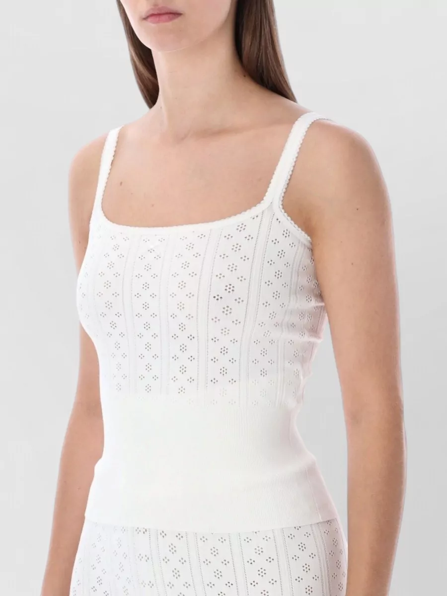 Jw Anderson Pointelle Knit Cami Top