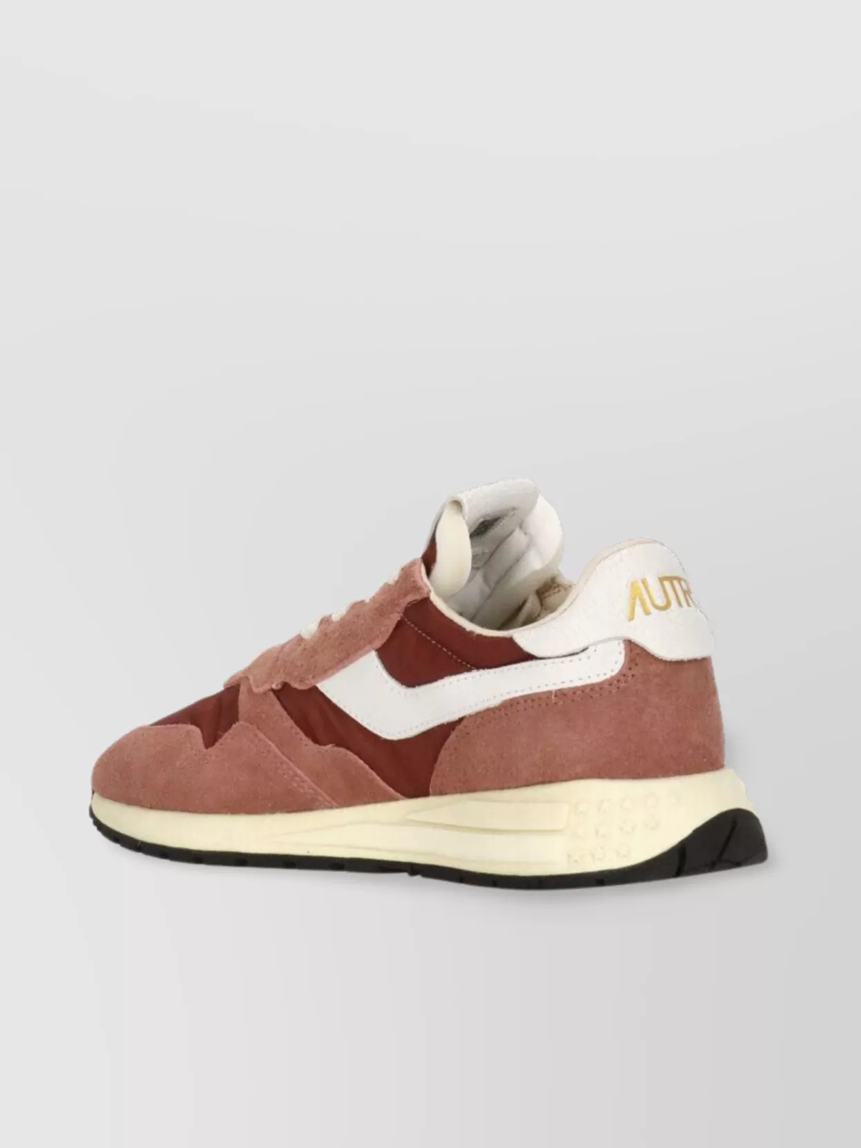 Autry Low Top Sneakers Contrasting Inserts In Pink