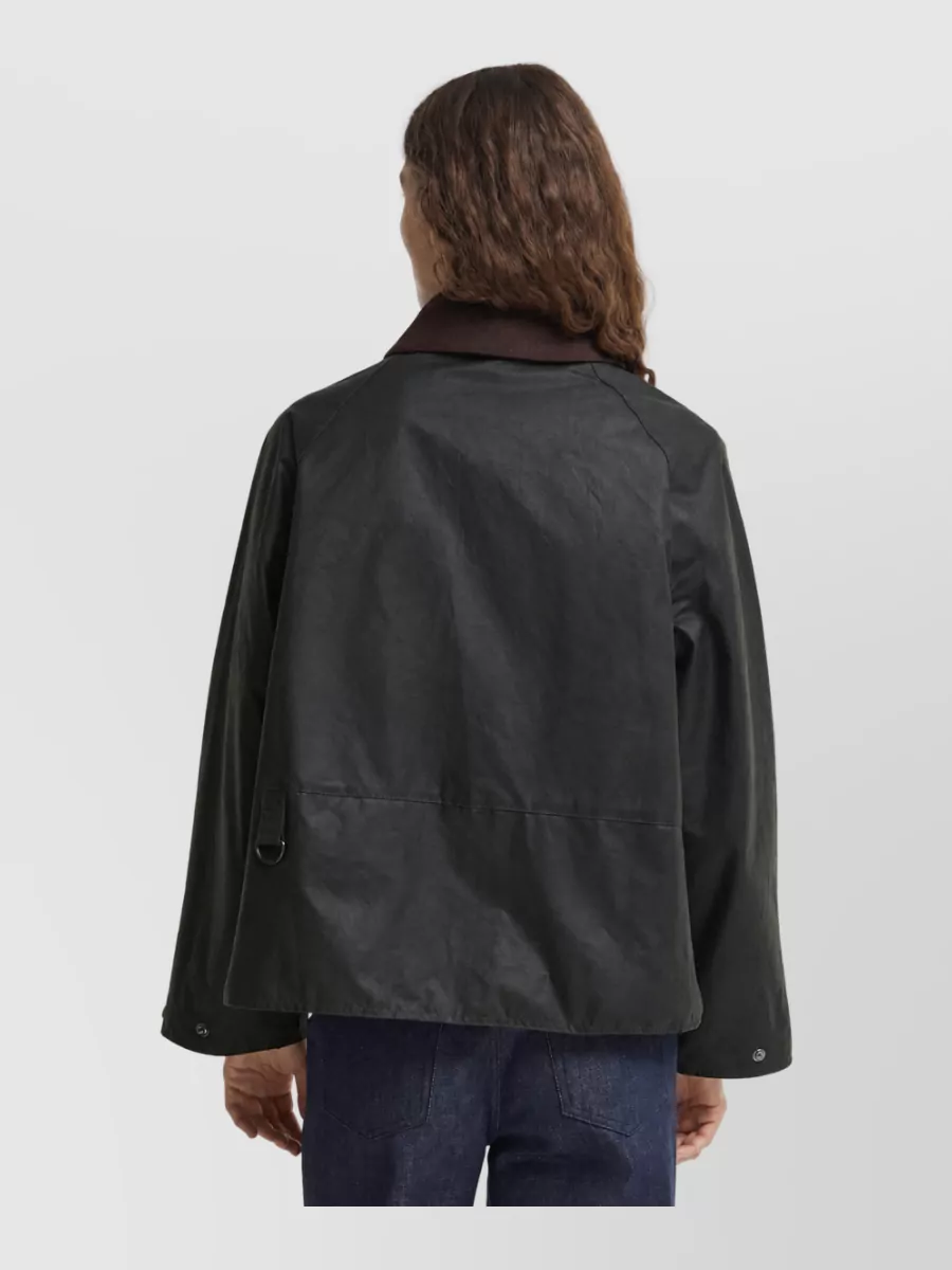 Barbour Waxed Cotton Single-Breasted Coat