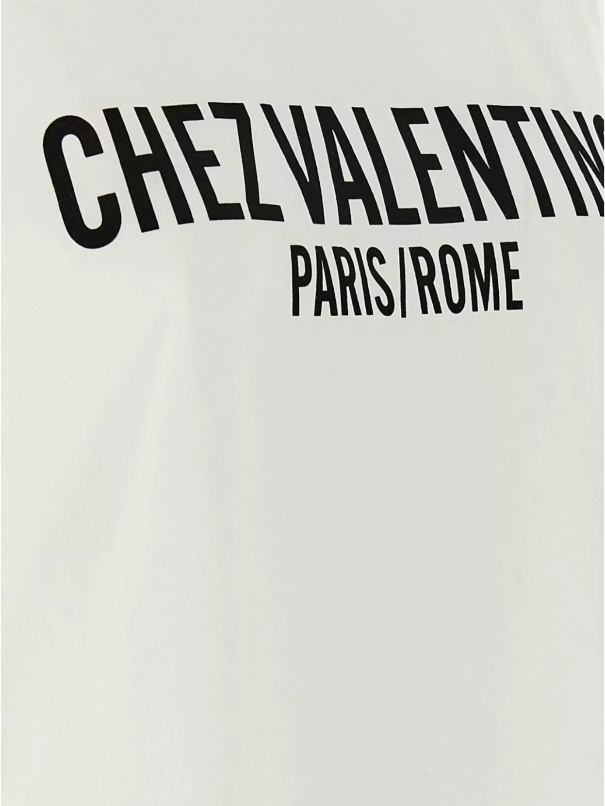 VALENTINO 'CHEZ VALENTINO' CREW NECK PRINTED T-SHIRT