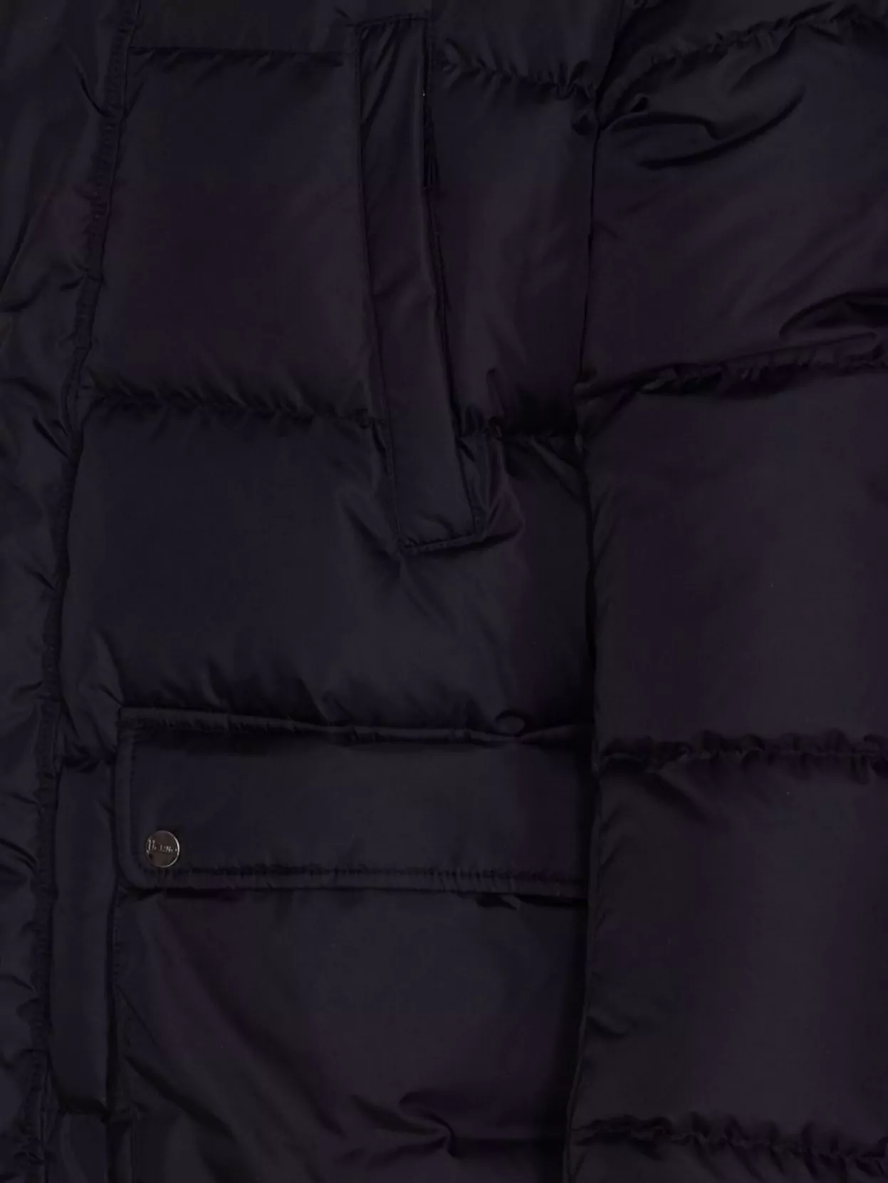 Herno Black Chamonix Nylon Hooded Bomber Jacket In Black