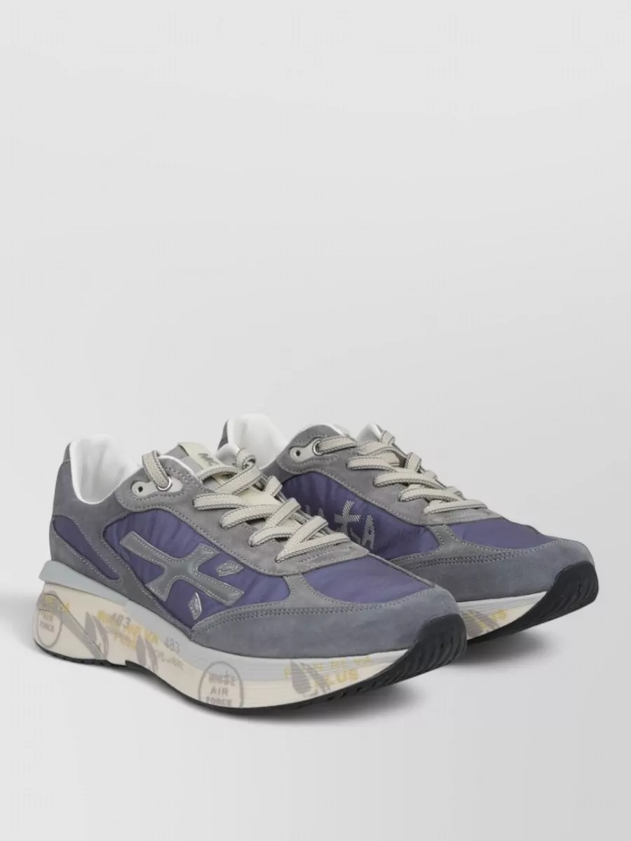 Premiata Leather Low-Top Sneakers