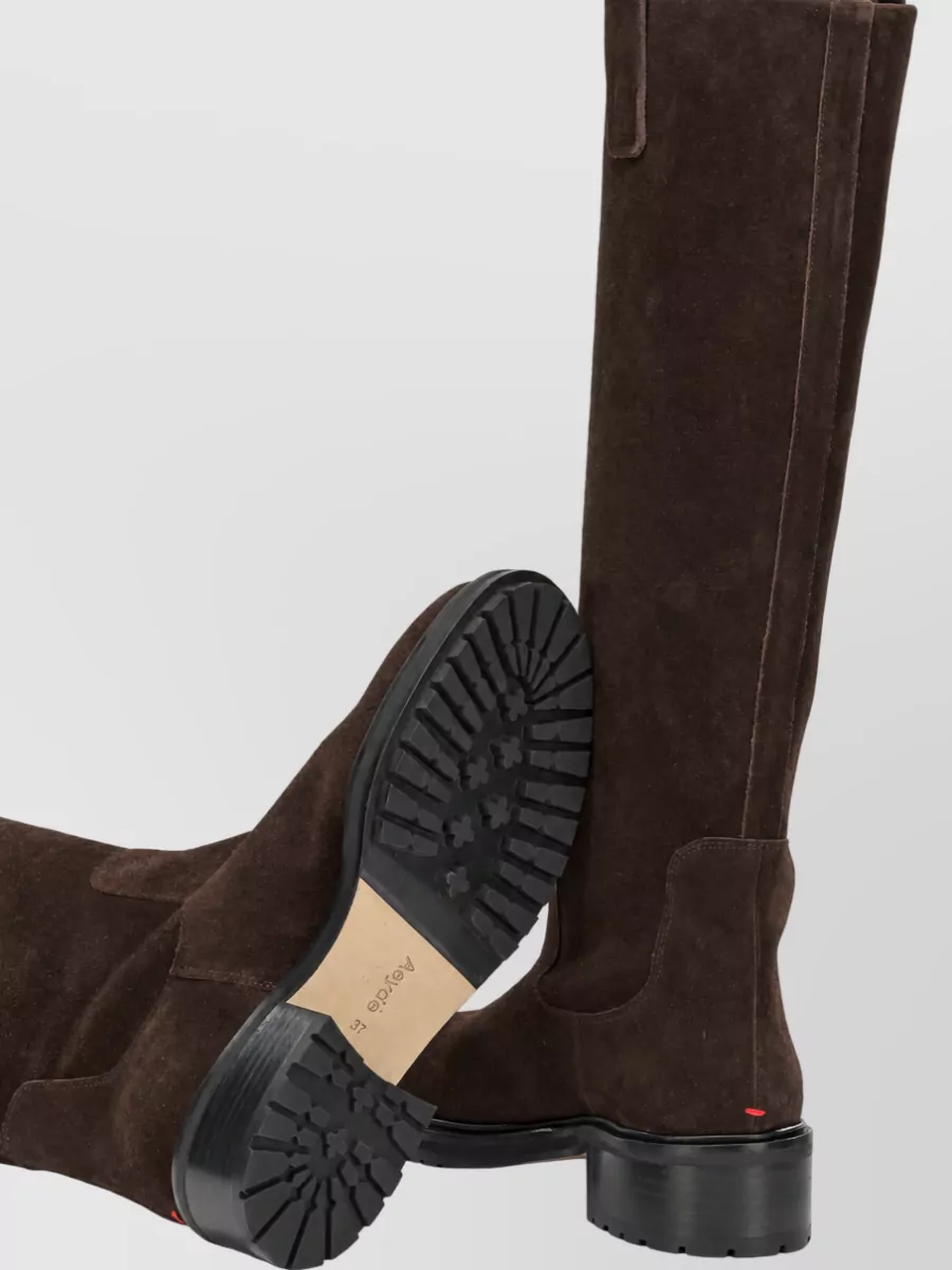 Aeyde Suede Leather Knee-High Boots