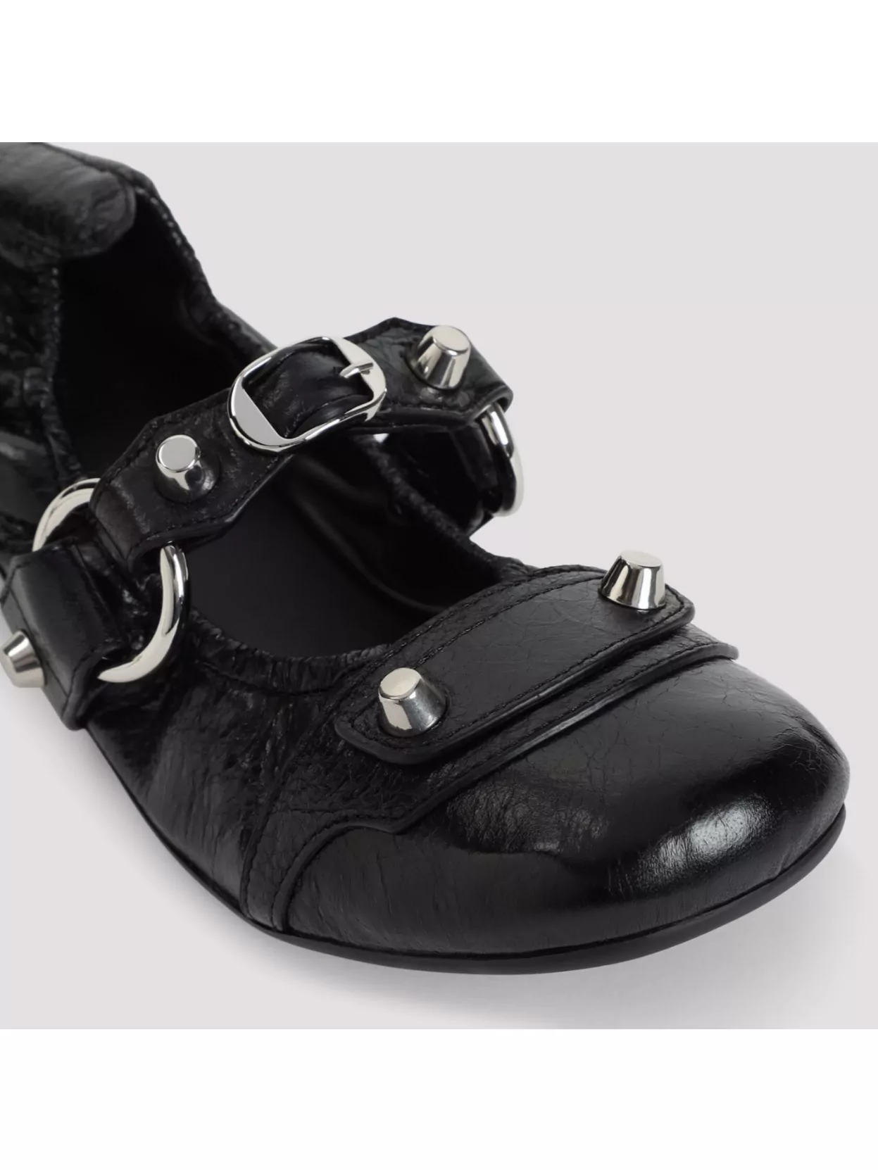Shop Balenciaga L005 Flat City Ballerina Shoes
