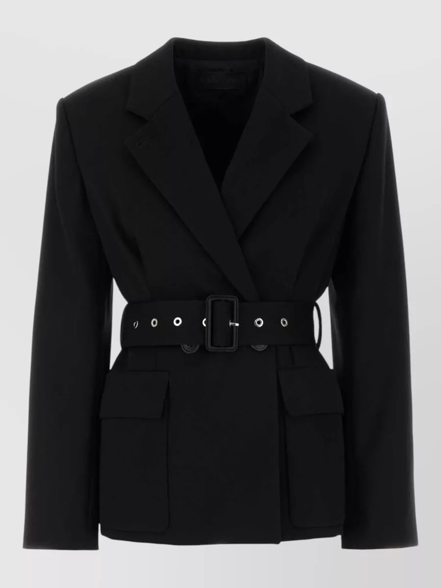 Lanvin wool belted double-breasted blazer