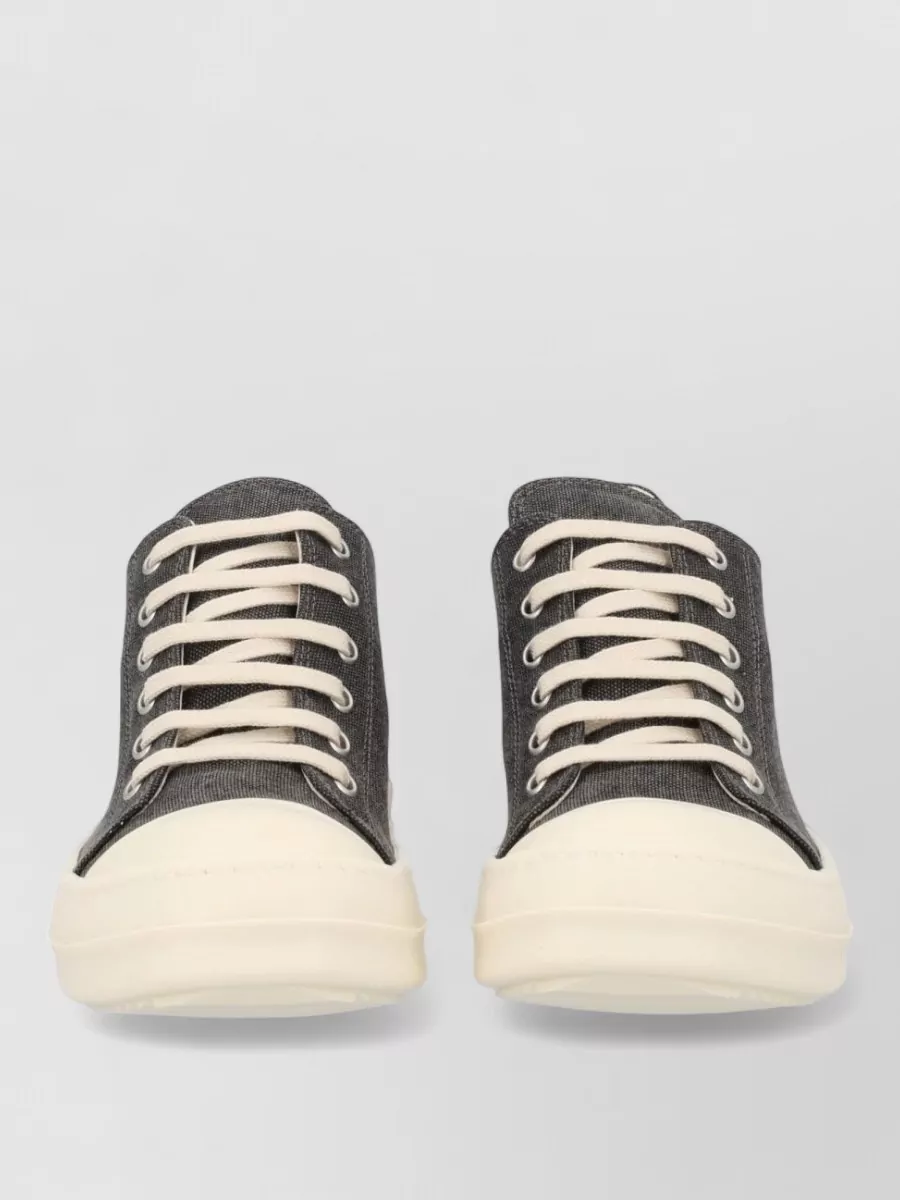 Rick Owens Drkshdw canvas low-top lace-up sneakers