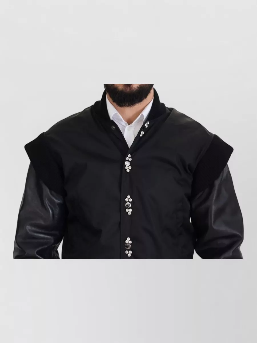 Dolce&Gabbana Leather Single-Breasted Coat