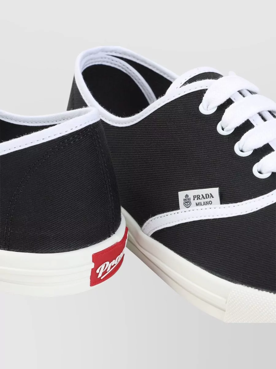 Prada Cotton Low-Top Sneakers