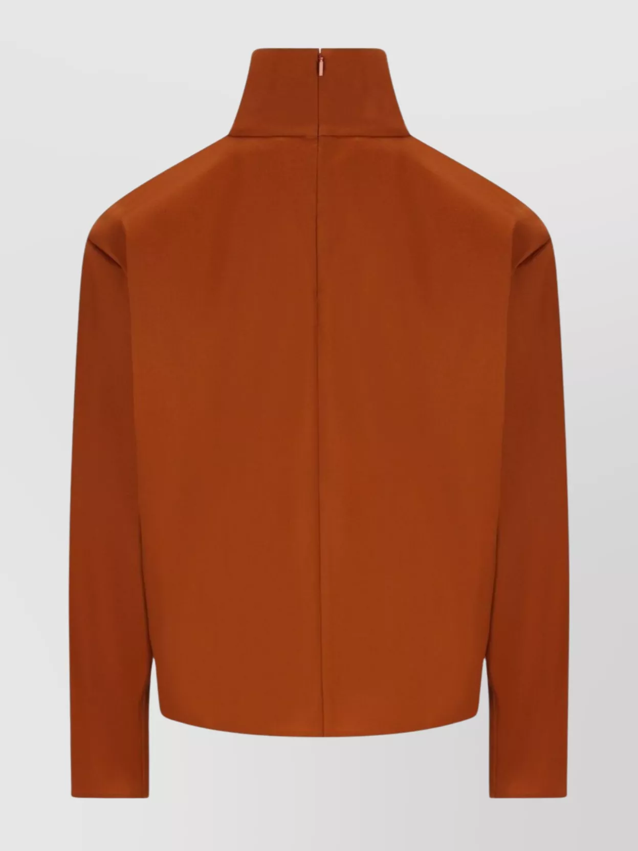 Saint Laurent Structured Shoulder Sweater Sweaters And Cardigans Orange In Brown