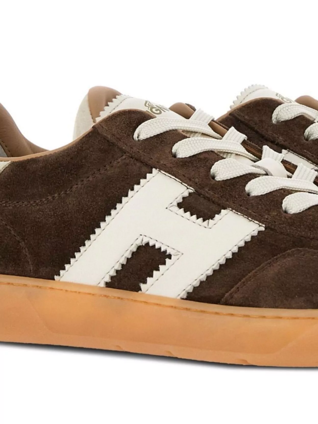 Hogan Stylish Sneakers With Contrast Panel And Suede Finish