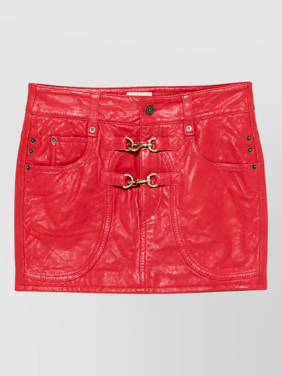 Isabel Marant Leather fitted skirt