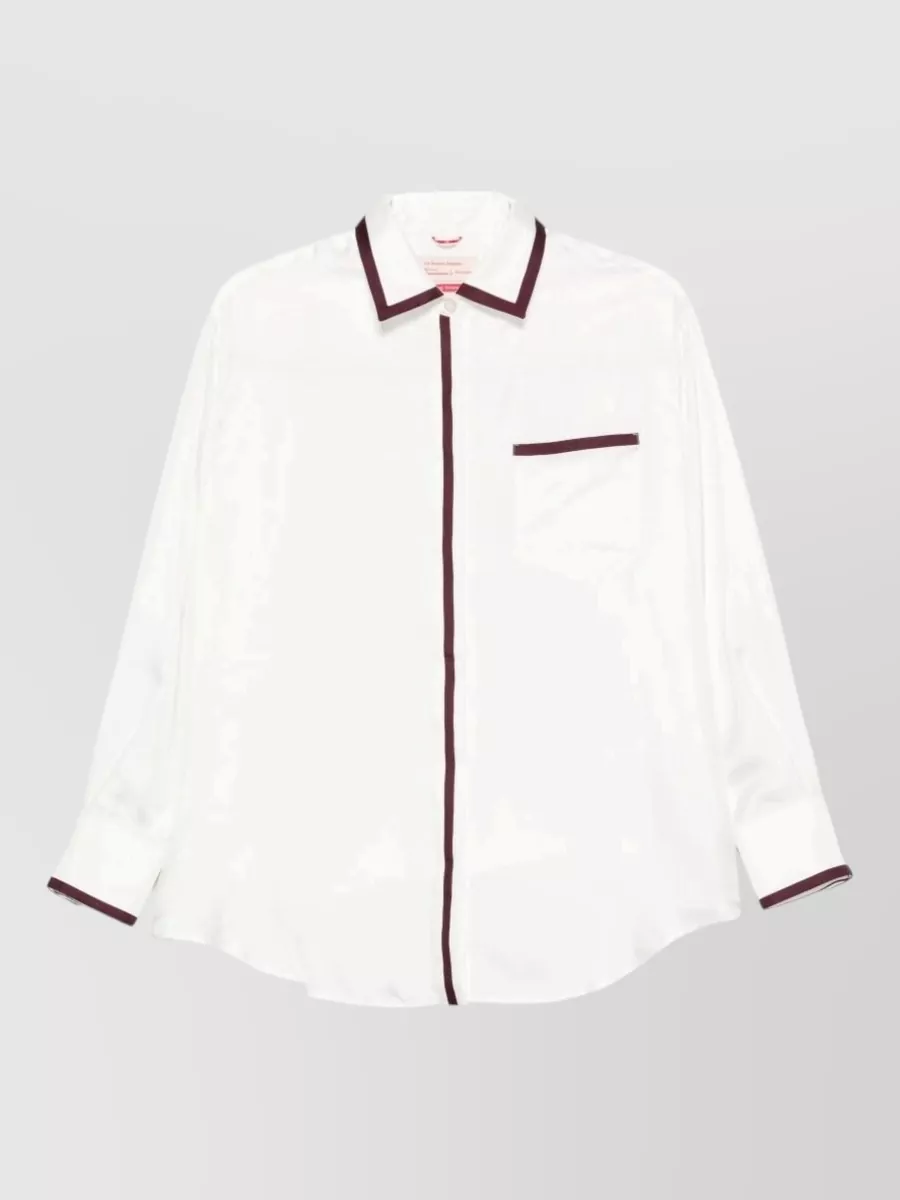 F.r.s For Restless Sleepers silk contrast trim shirt