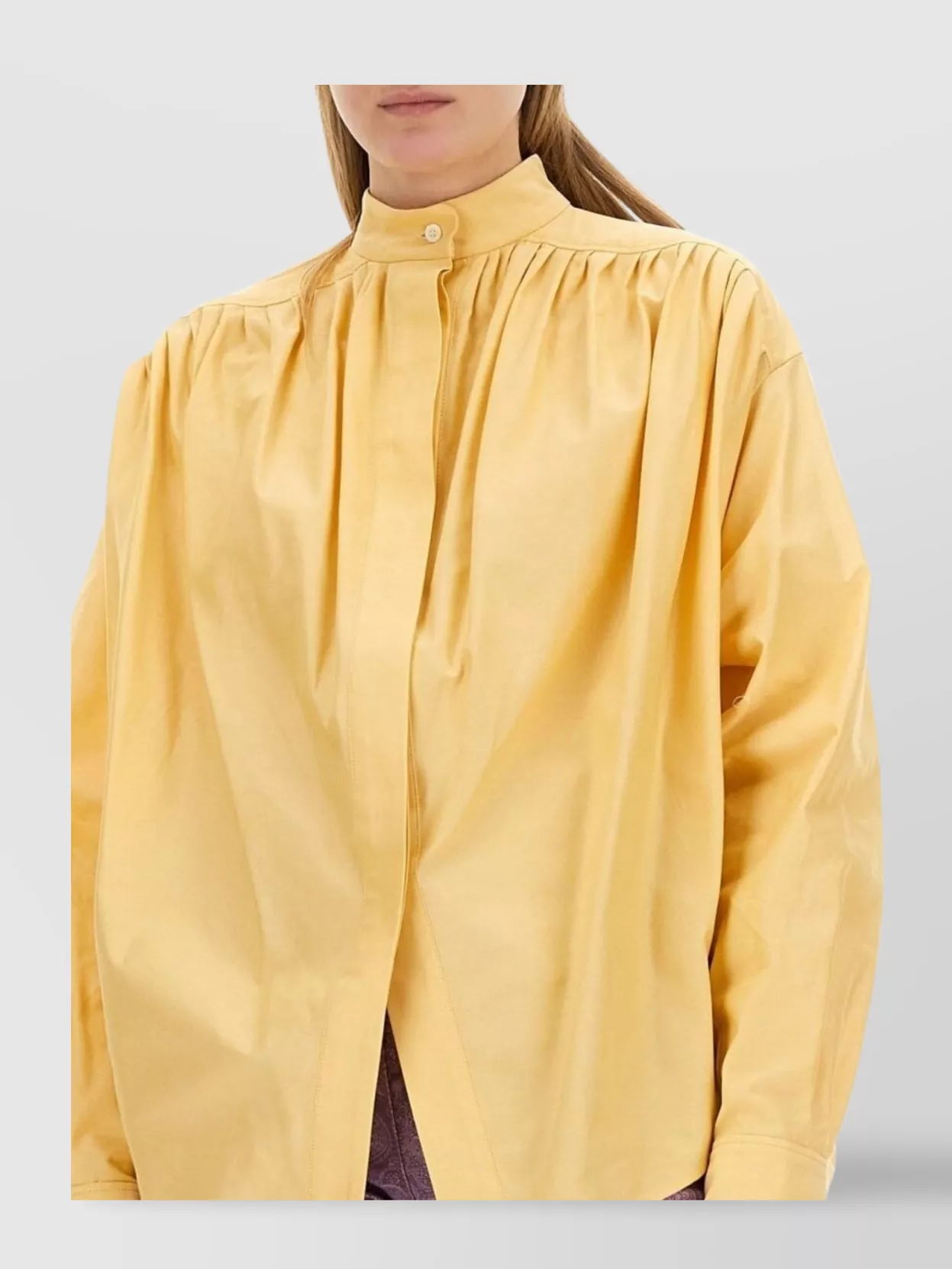 Etro High Collar Poplin Blouse