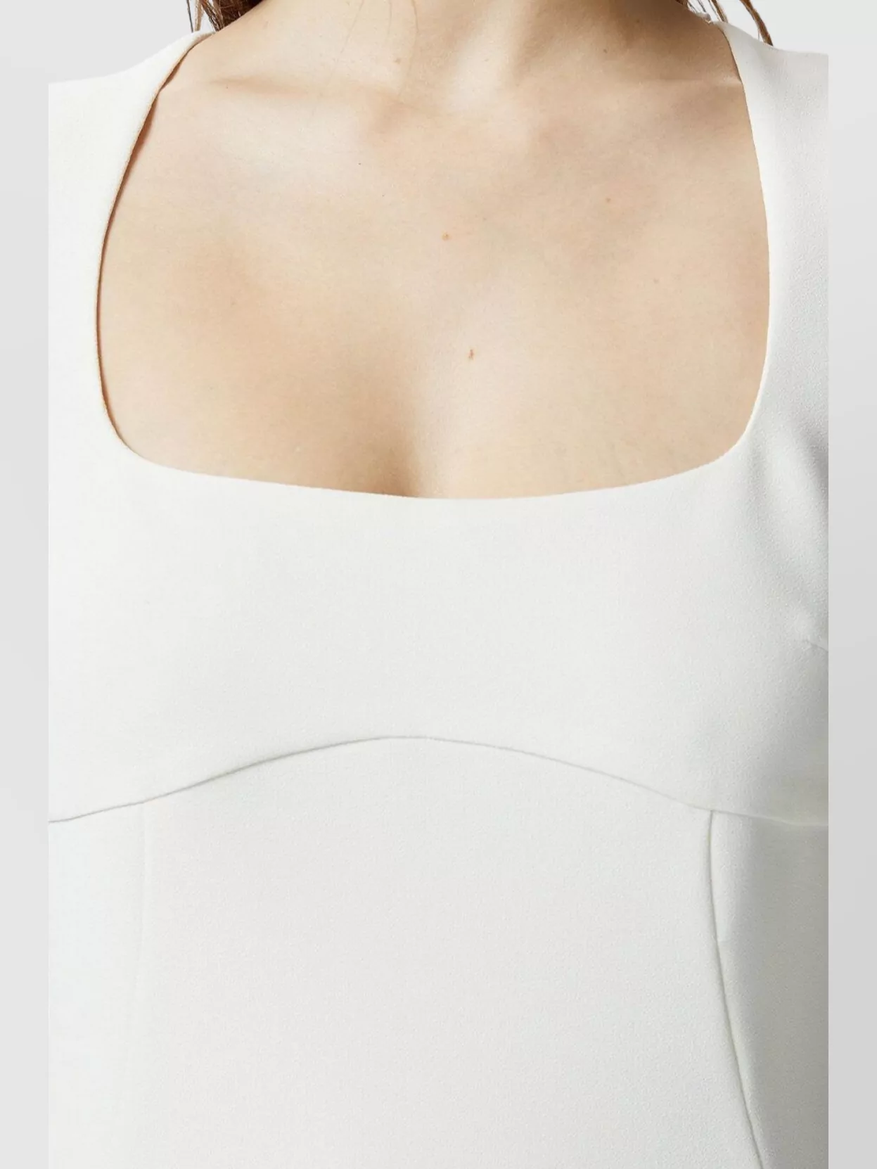 Pinko Midi Dress In Crepe Fabric With Zip In White