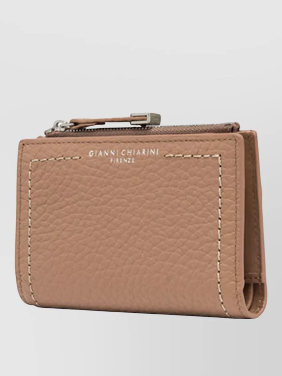 Gianni Chiarini Bubble Line Wallets Stitch Detail Texture
