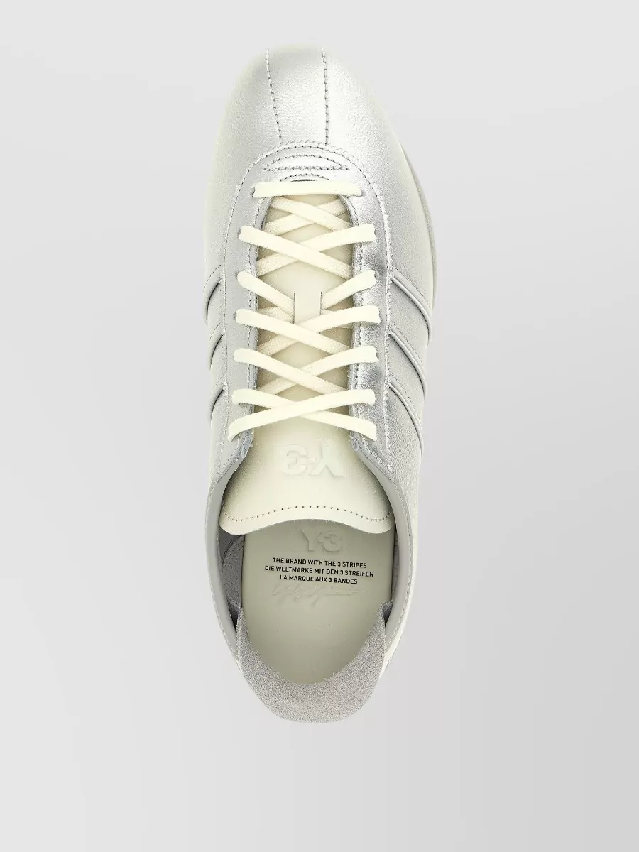 Y-3 Leather Lace-Up Sneakers