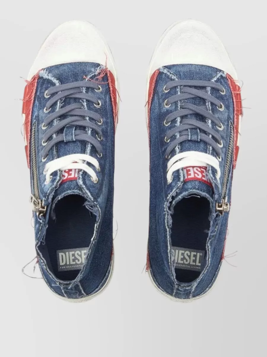 Diesel Cotton High-Top Sneakers