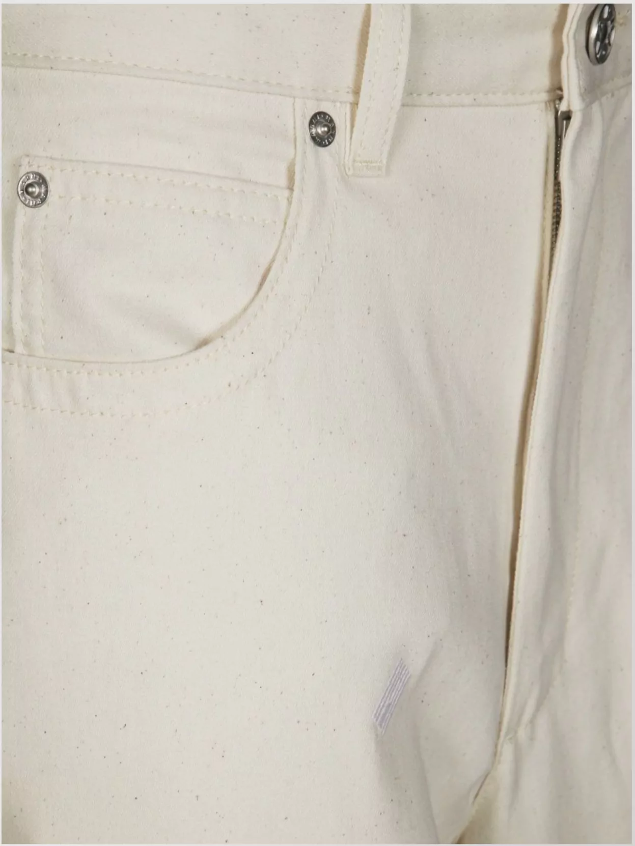 Marni Wide Leg Trousers With Side And Back Pockets In Neutral