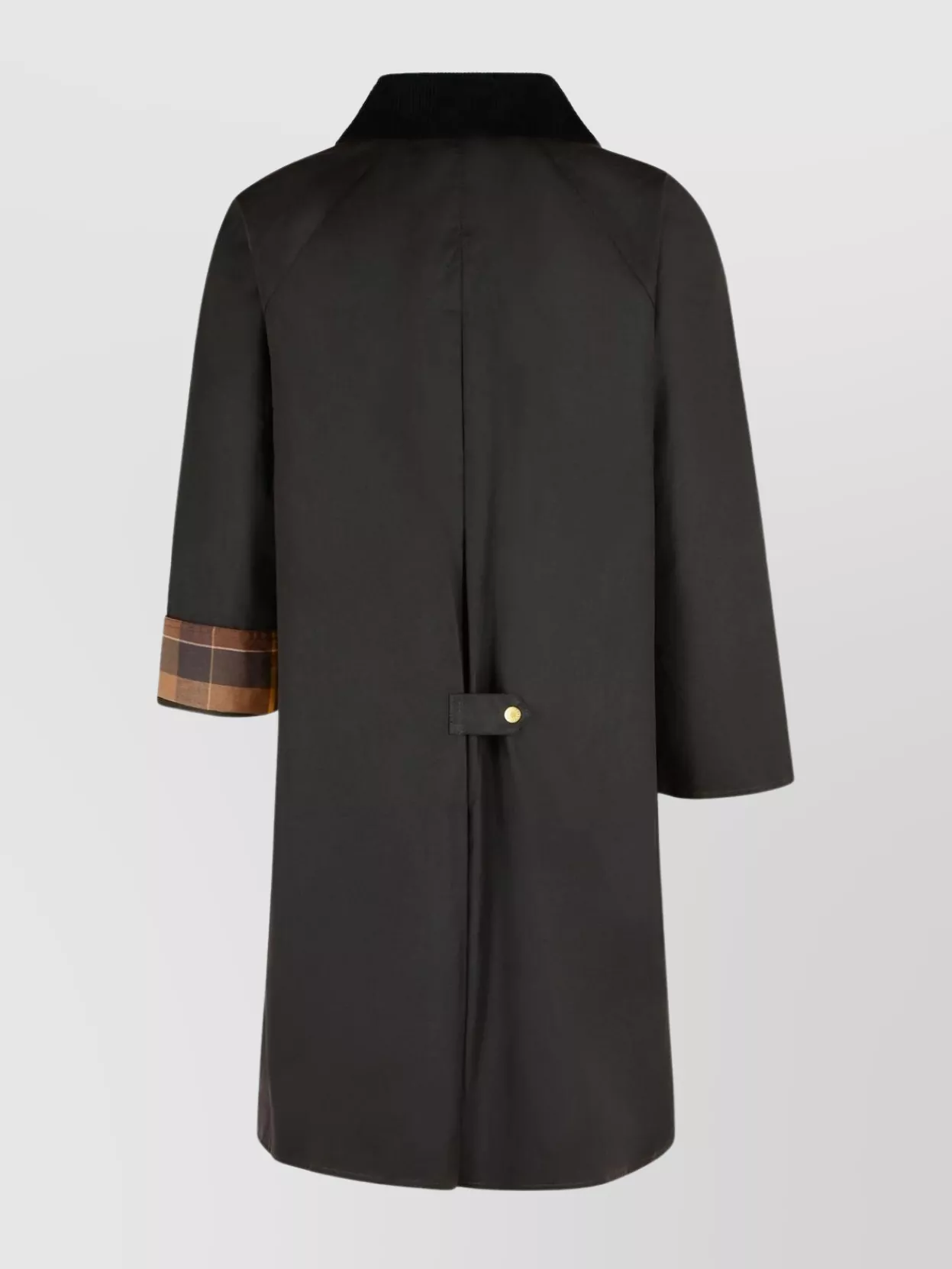 Barbour 'evette' Dark Brown Waxed Cotton Parka