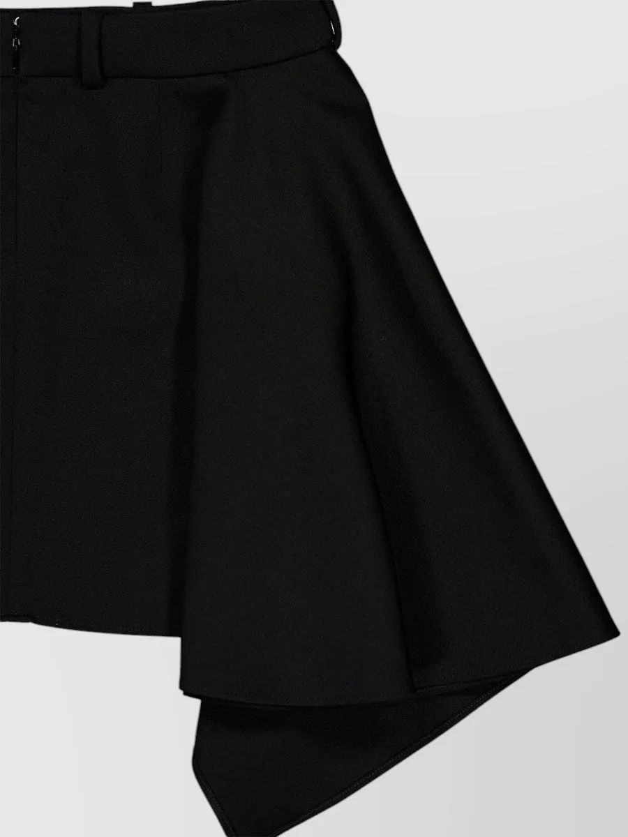 Givenchy Wool Draped Mini Skirt