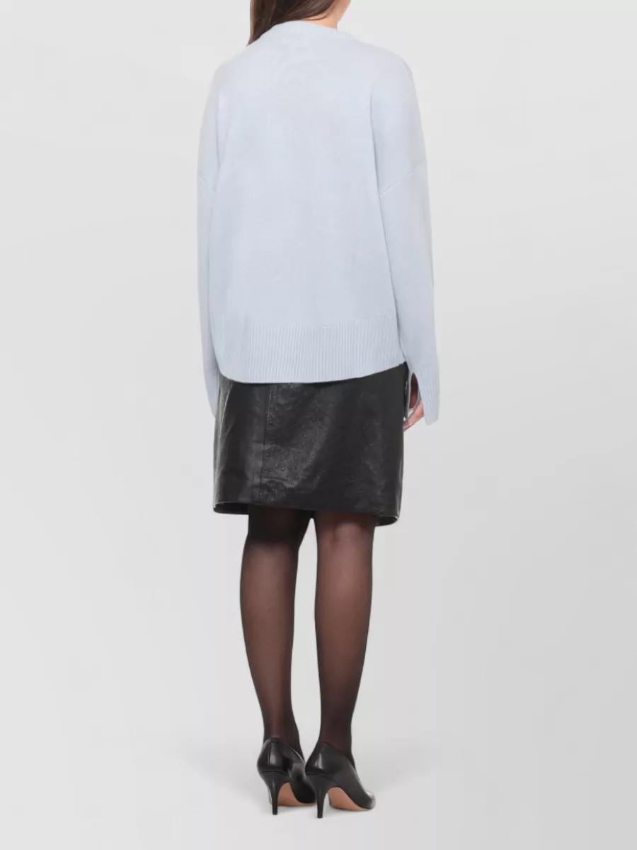 Loulou Studio Cashmere Ribbed Crewneck Sweater