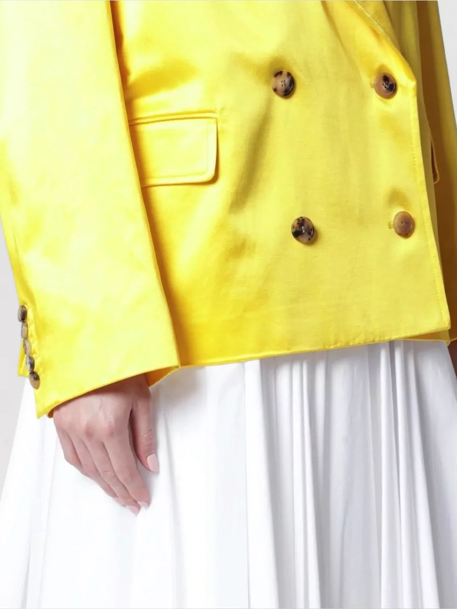 Dries Van Noten Double-Breasted Cotton Coat