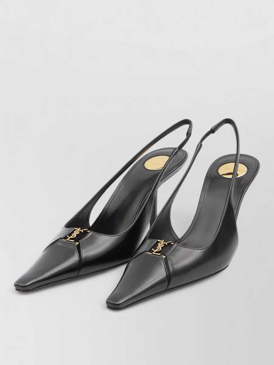Saint Laurent Calfskin Cutout Pumps