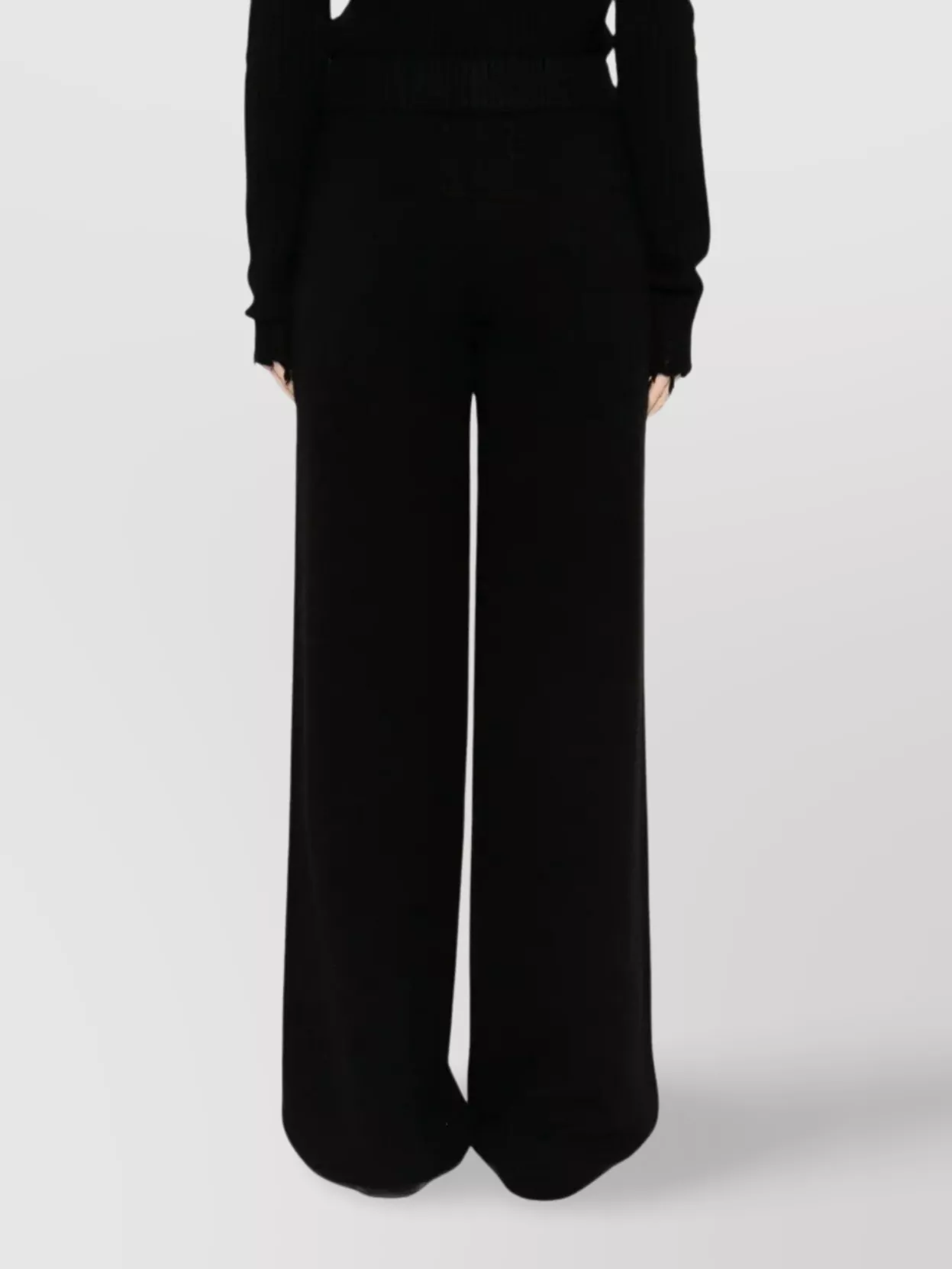 Uma Wang Ribbed Texture Wide Leg Trousers
