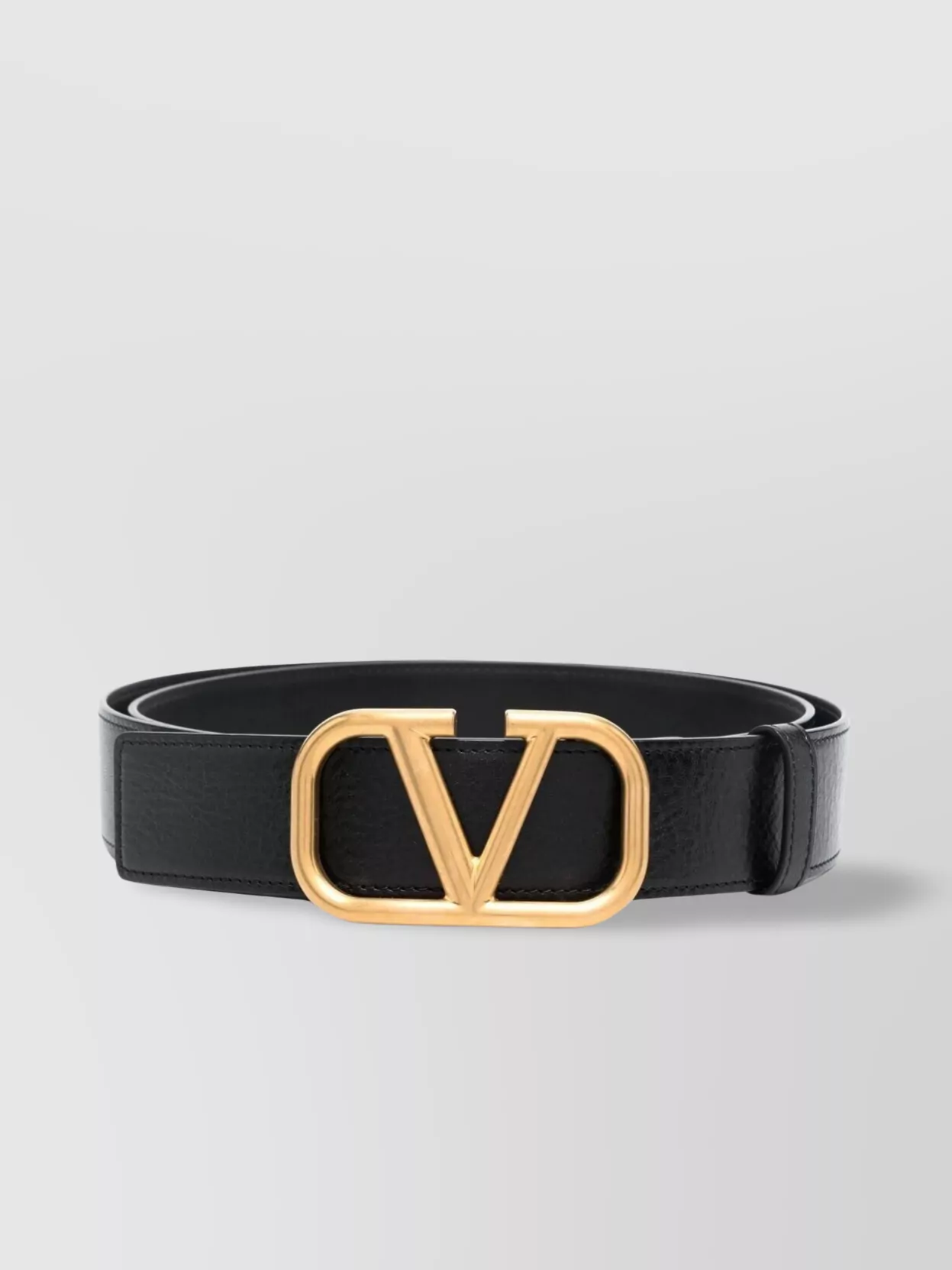 Shop Valentino Adjustable Vlogo Belt For Versatile Fit In Black