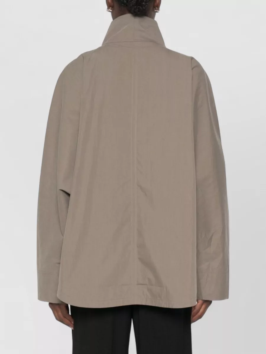 Totême Cotton Blend Oversized Single-Breasted Jacket