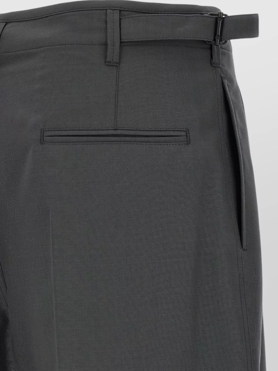 Lemaire Pleated Tailored Trousers Adjustable Waist Tabs