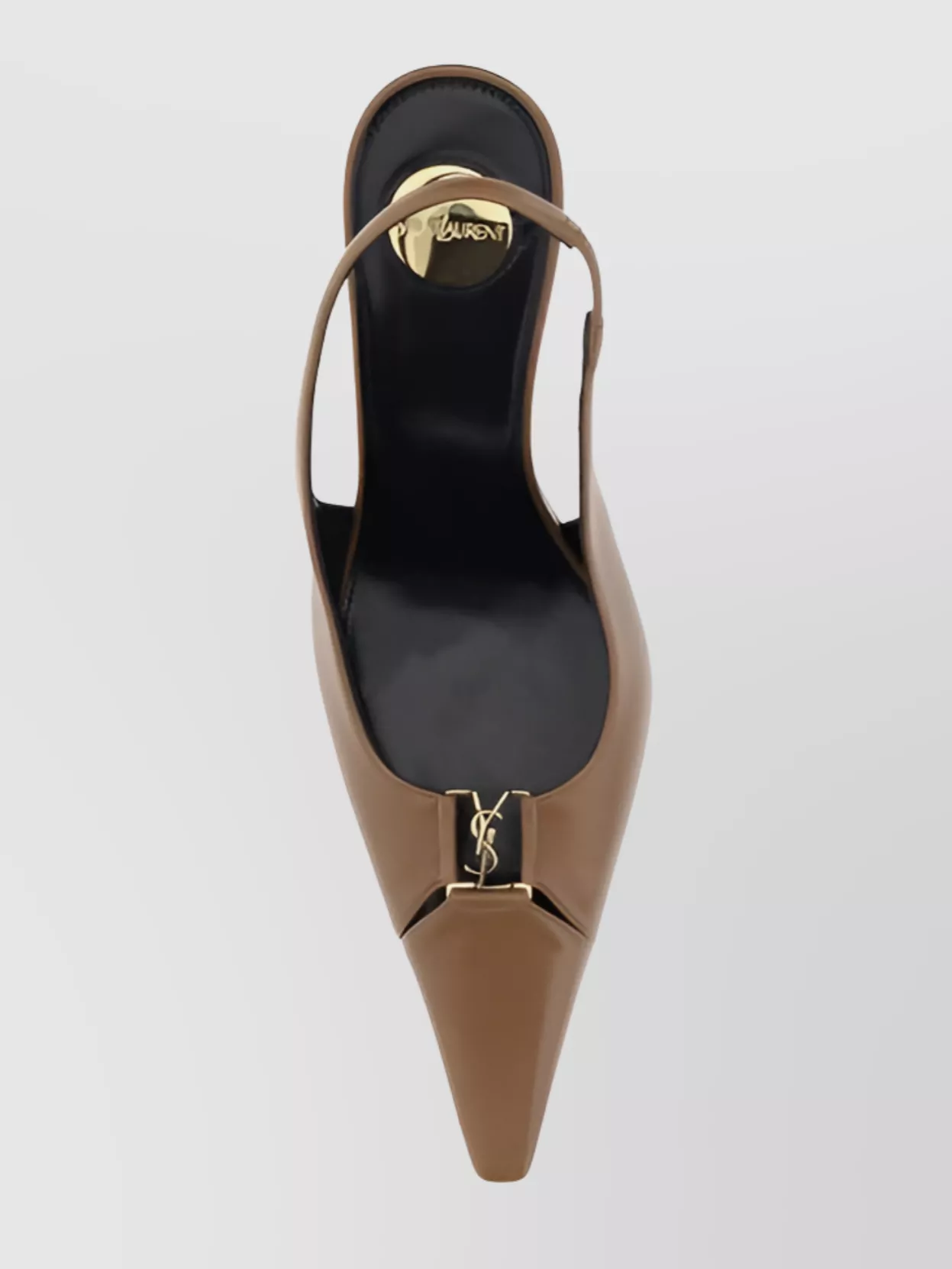 SAINT LAURENT BABYLON LEATHER STILETTO HEEL PUMPS