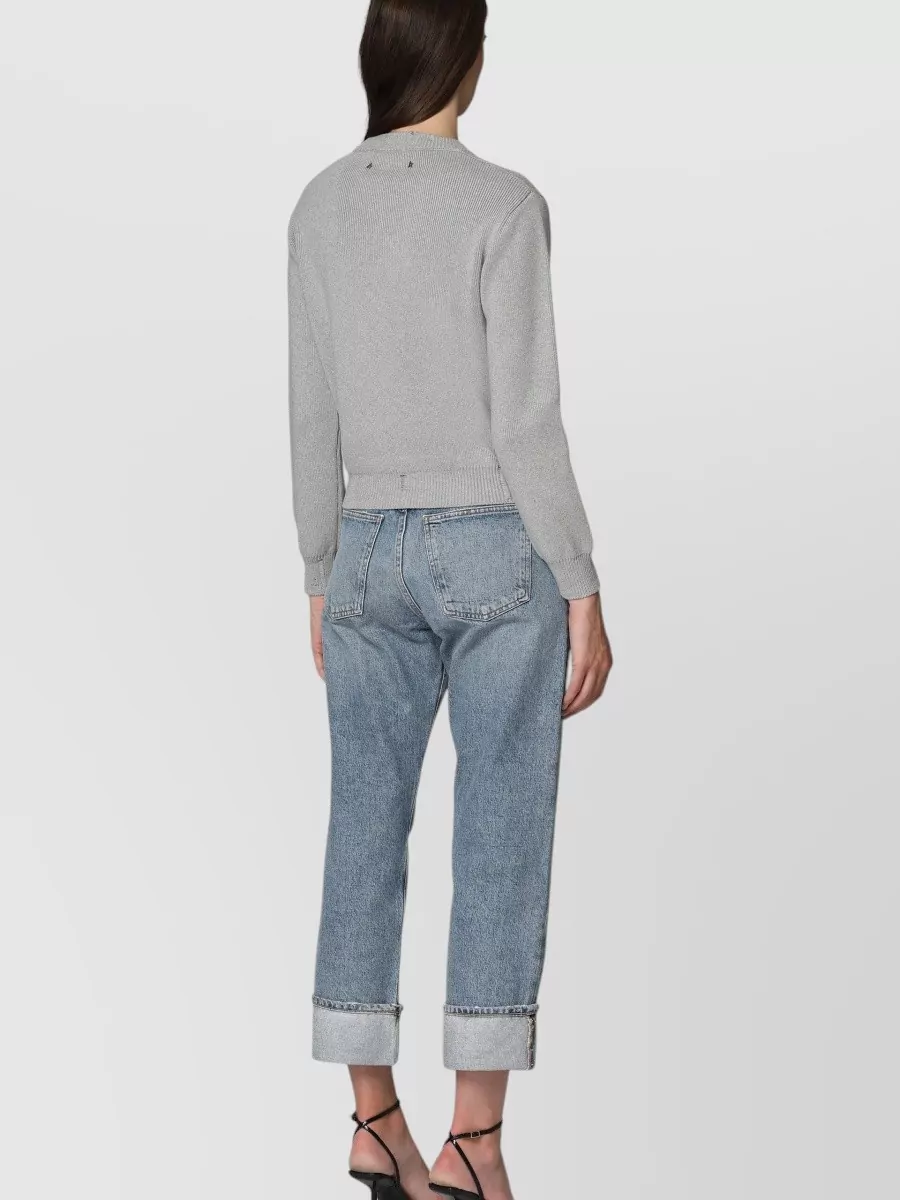 Golden Goose Ribbed Cotton Crew-Neck Sweatshirt