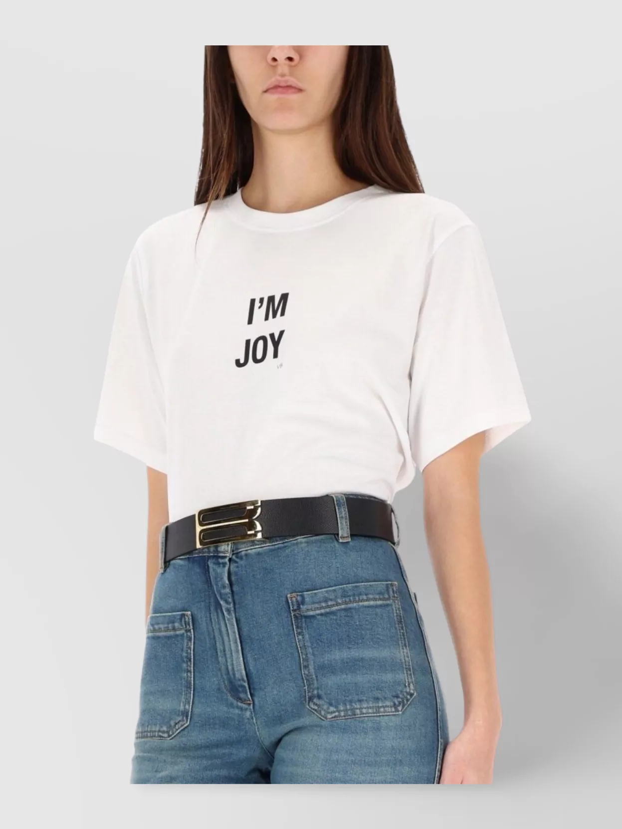 Victoria Beckham Graphic Print Crew Neck Relaxed Top