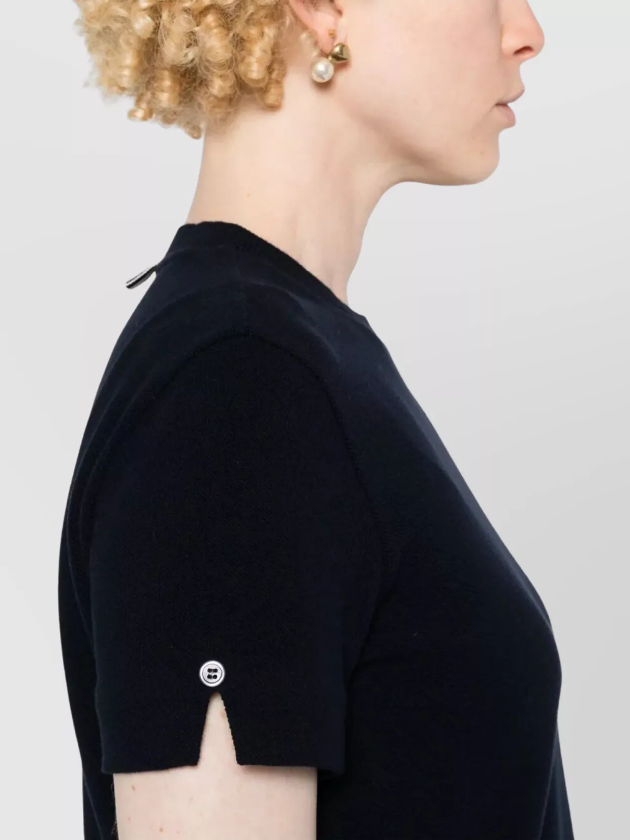 Thom Browne Short Sleeve T-Shirt Cotton Pique Stripe