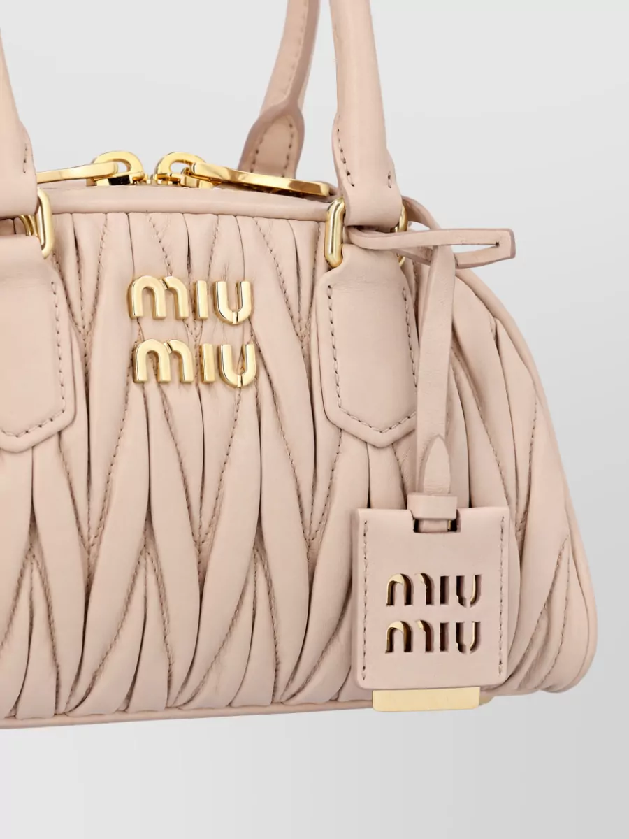 Miu Miu Arcadie Lamb Leather Quilted Shoulder Bag