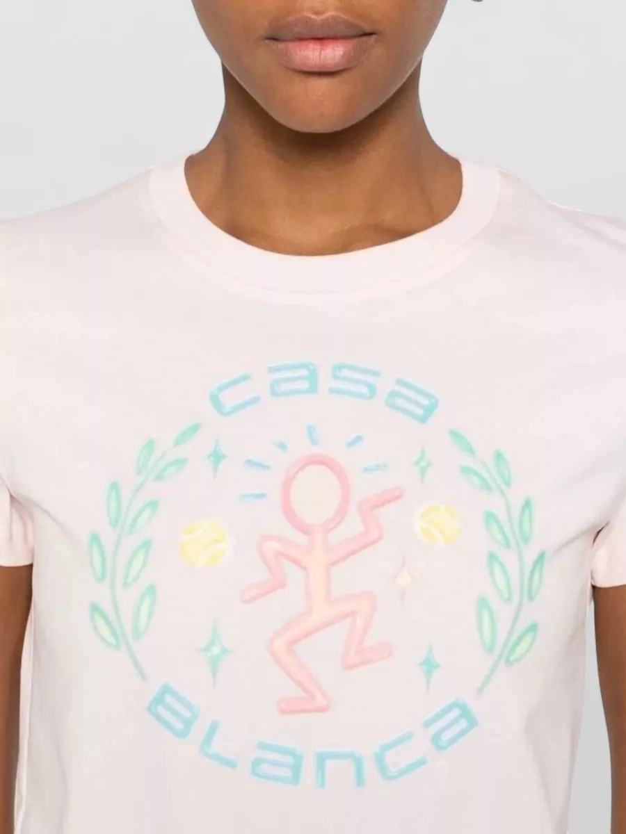Casablanca Graphic Cotton Fitted T-Shirt